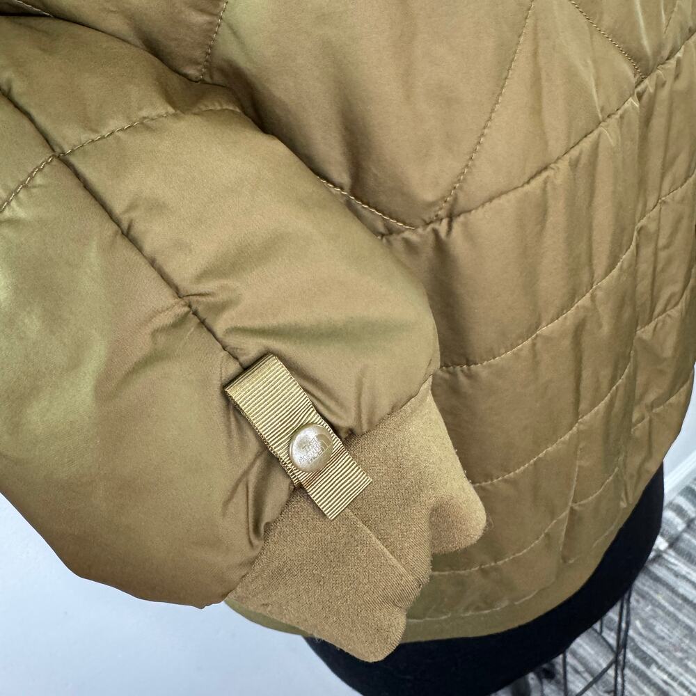 The North Face Olive Green Women's Insulated Jacket Quilted Full Zip Sz M Medium - Picture 6 of 9